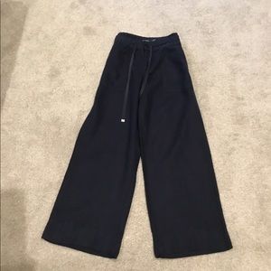 Ralph Lauren Navy Linen Wide Leg Pants